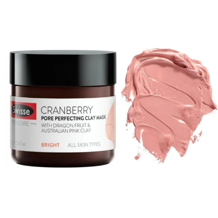 Swisse Cranberry pore Perfecting Clay Mask 70g , แครนเบอร์รี่พอร์เพอร์เฟคติ้งเคลย์มาส์ก , Swisse Mask, Swisse Mask รีวิว , Swisse Mask ราคา , Swisse , ,มาส์ก Swisse